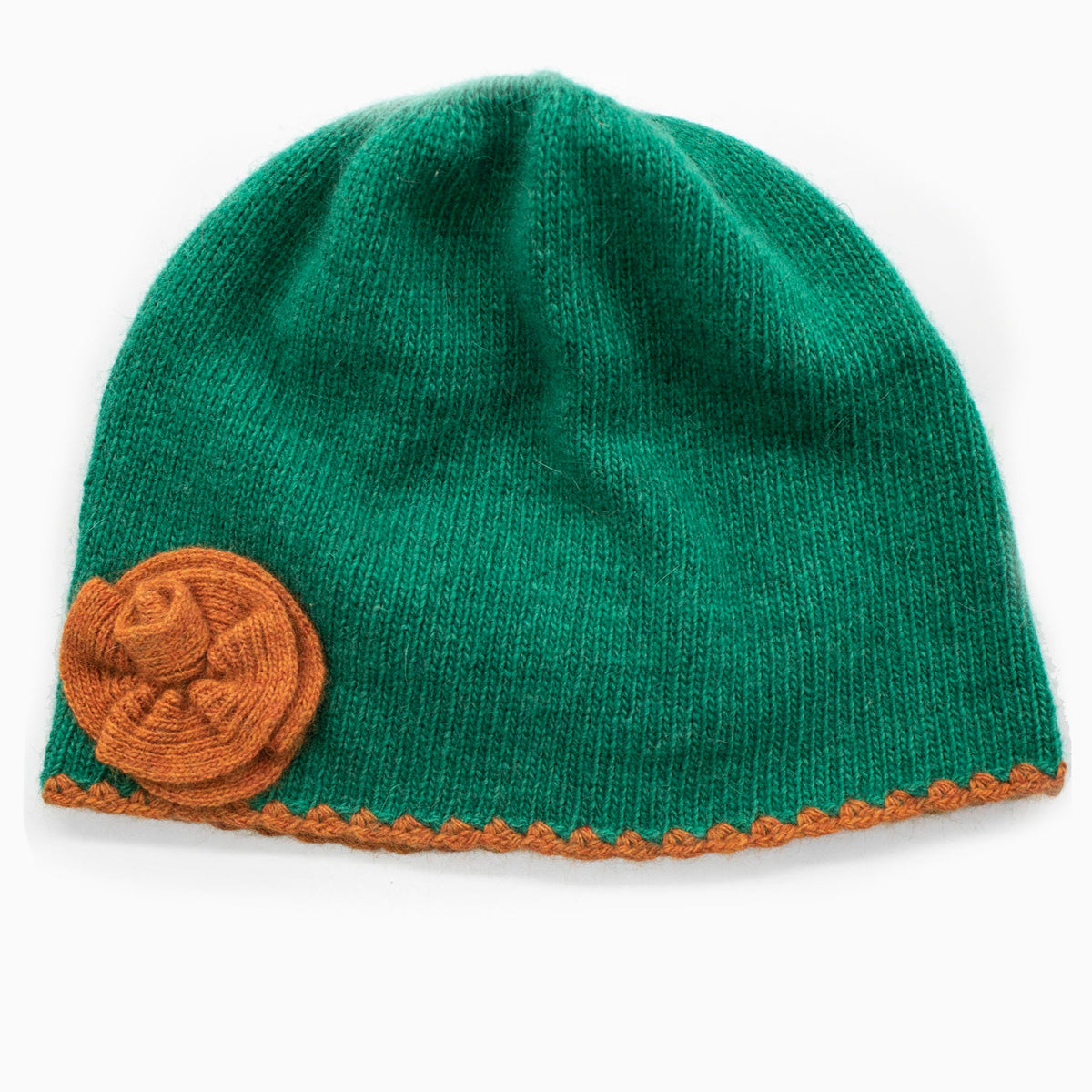 Gorro Infantil con Flor de Contraste