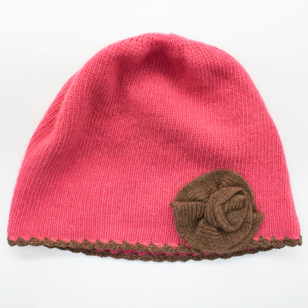Gorro Infantil con Flor de Contraste