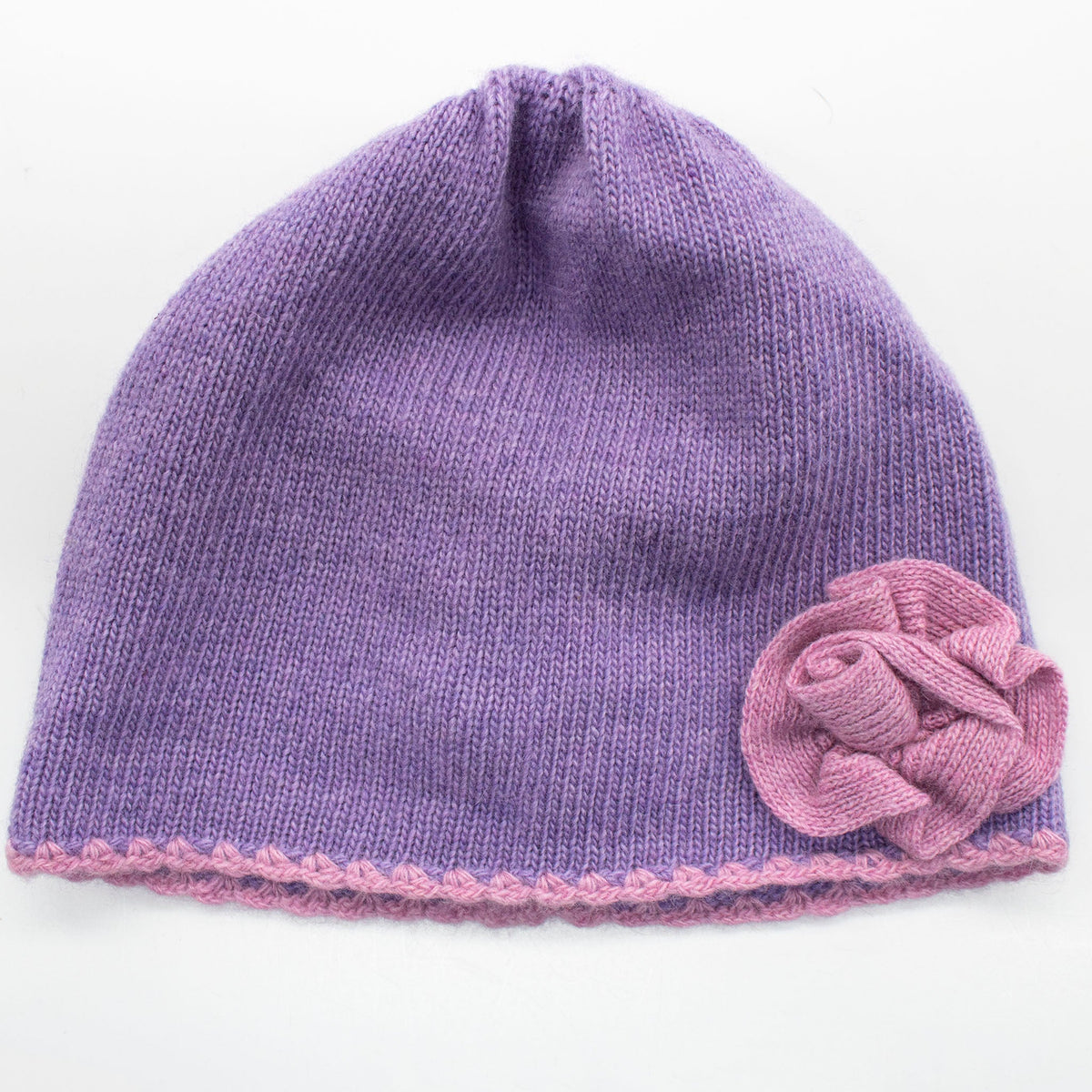 Gorro Infantil con Flor de Contraste