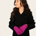 Guantes Táctiles Infantiles con Flor
