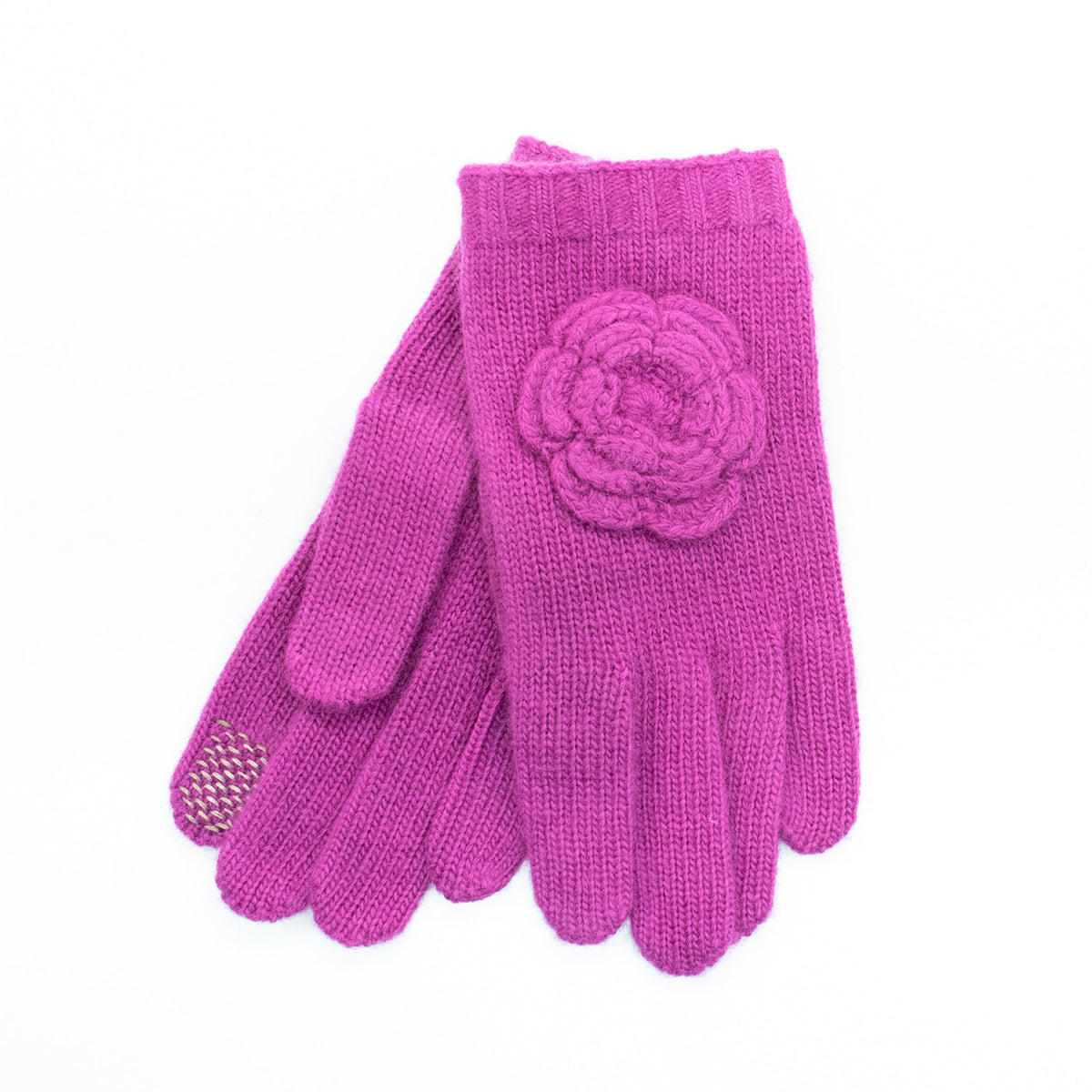 Guantes Táctiles Infantiles con Flor